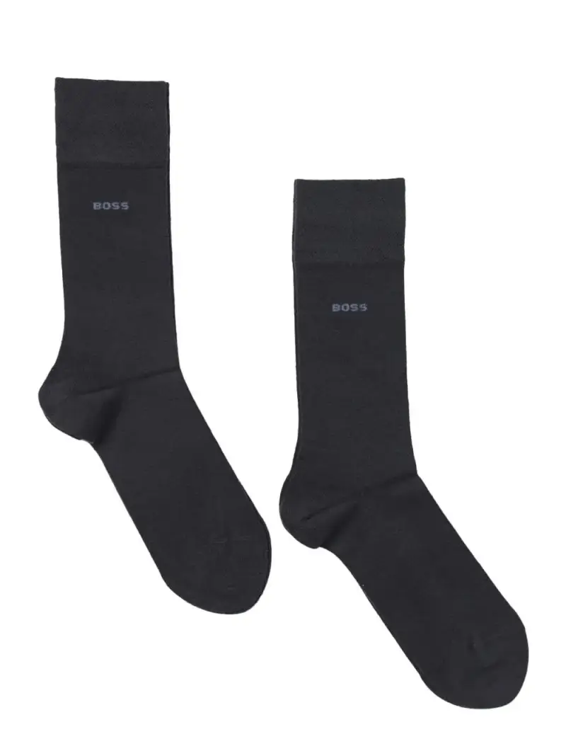 Calzini blu scuro mini logo boss