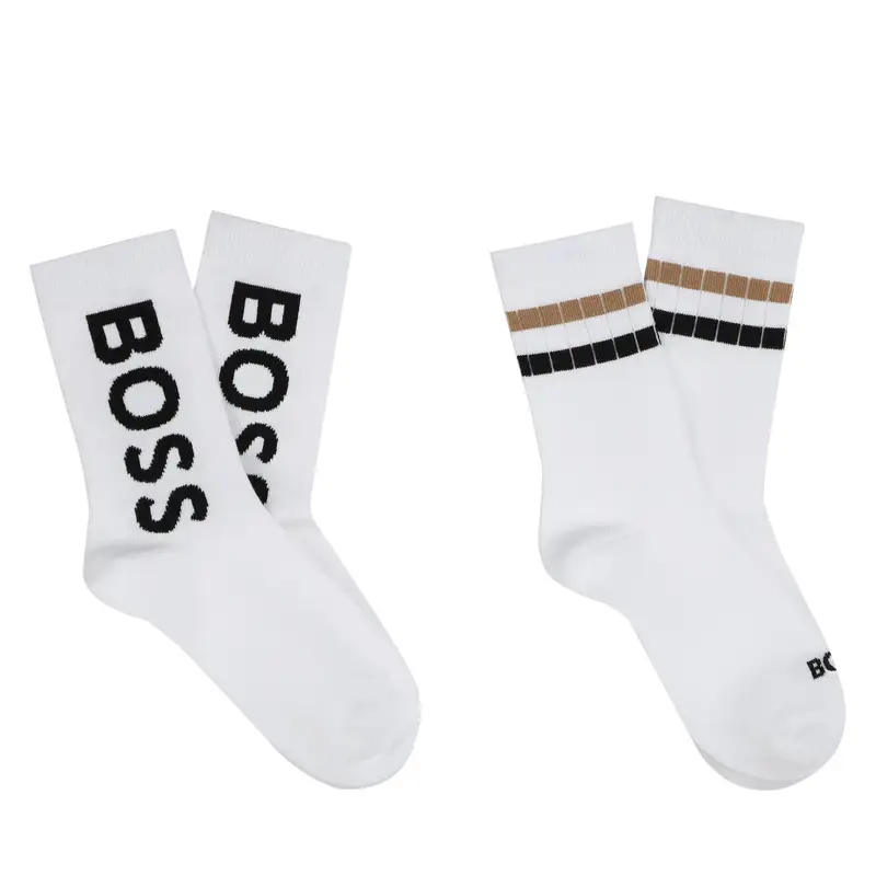 Calzini lunghi BOSS J51743 Bianco