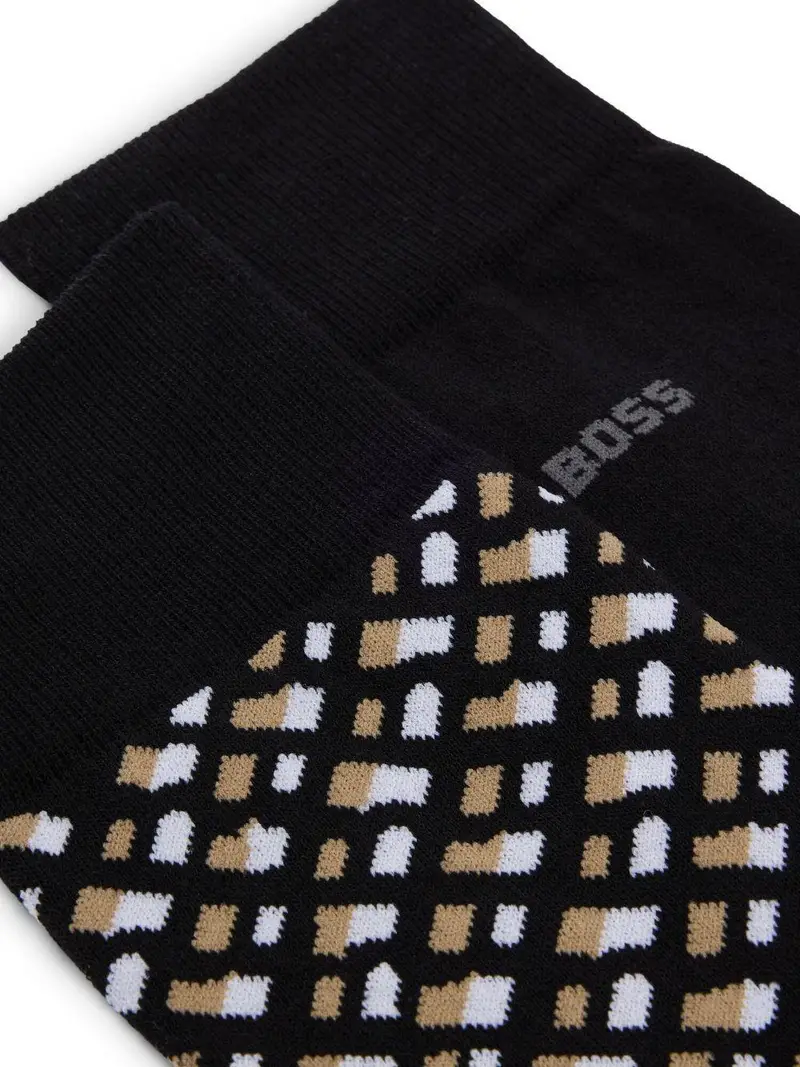 Calzini neri con fantasia miniatura 2