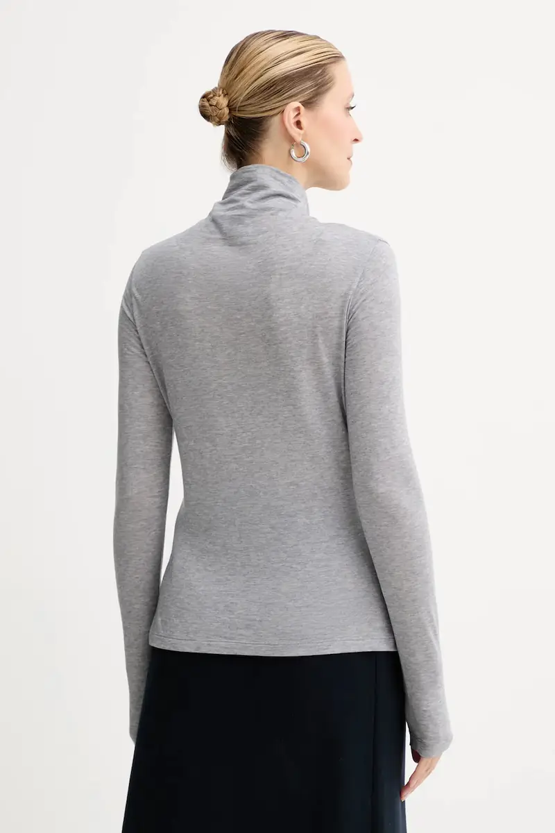 camicetta a maniche lunghe con lana colore grigio 50550639 miniatura 3