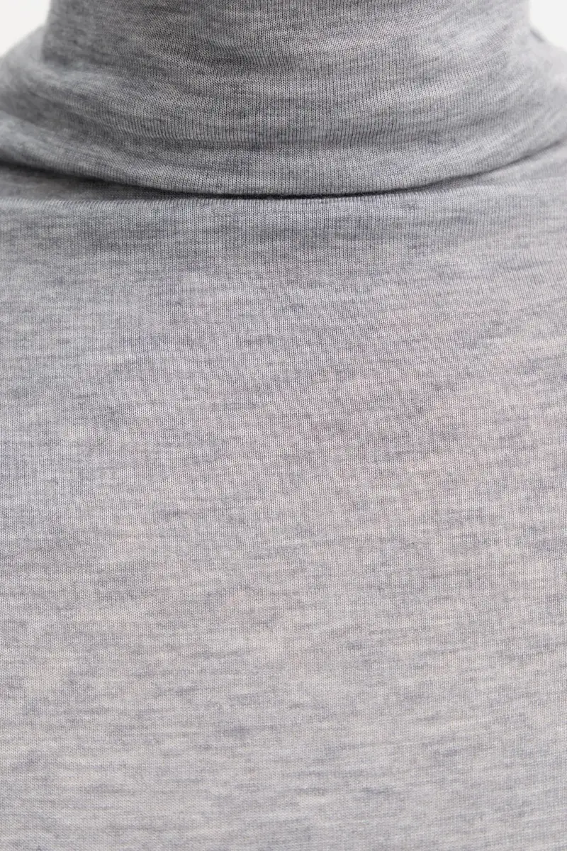 camicetta a maniche lunghe con lana colore grigio 50550639 miniatura 5