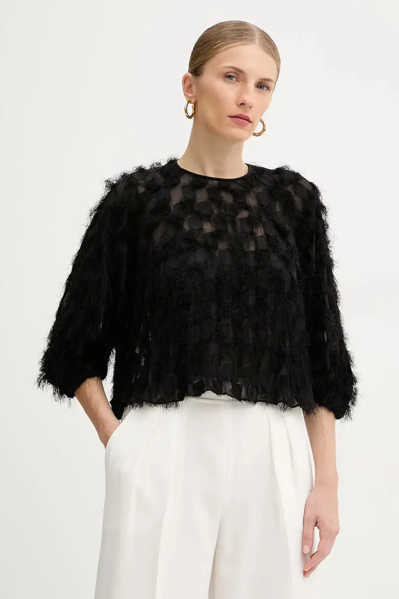 camicetta donna colore nero 50546822