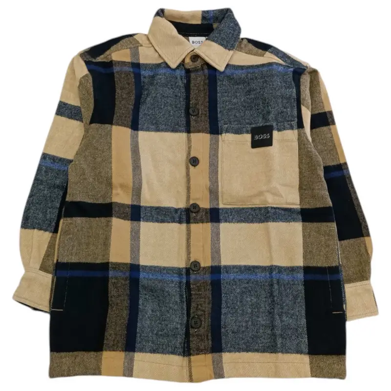 Camicia 269 Quadri Biscotto J51129 BEIGE