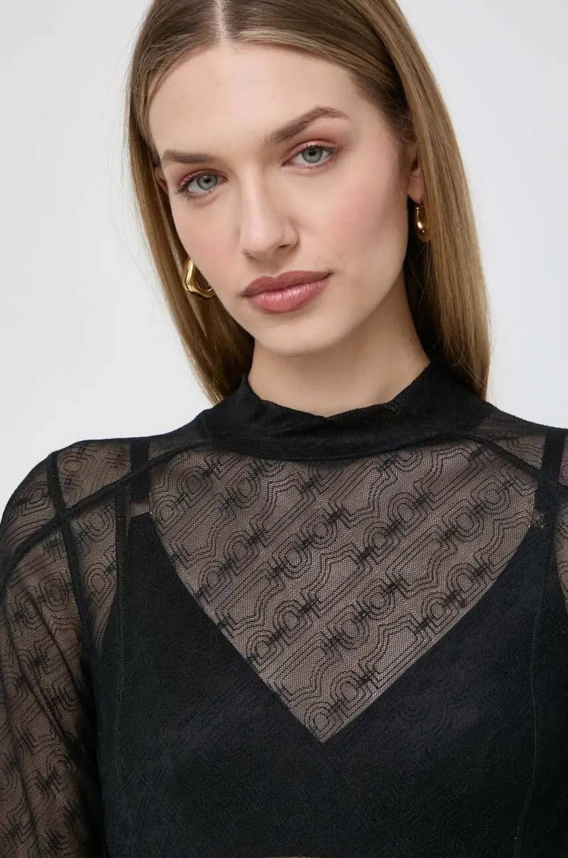 camicia a maniche lunghe donna colore nero