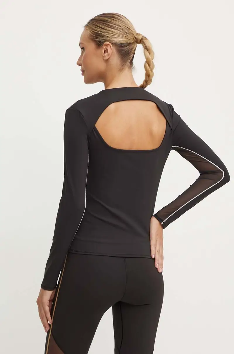 camicia a maniche lunghe donna colore nero 50520067 miniatura 3