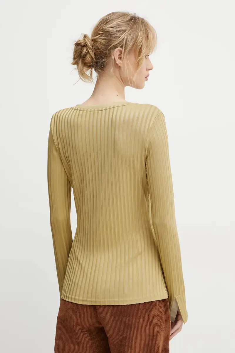 camicia a maniche lunghe donna colore verde 50532052 miniatura 3