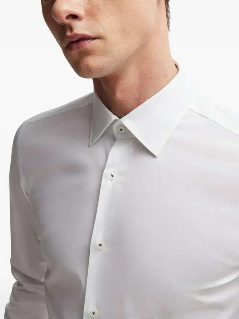 Camicia bianca classica Bianco miniatura 3