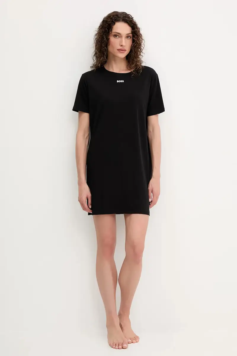 camicia da notte donna colore nero 50545587 miniatura 2