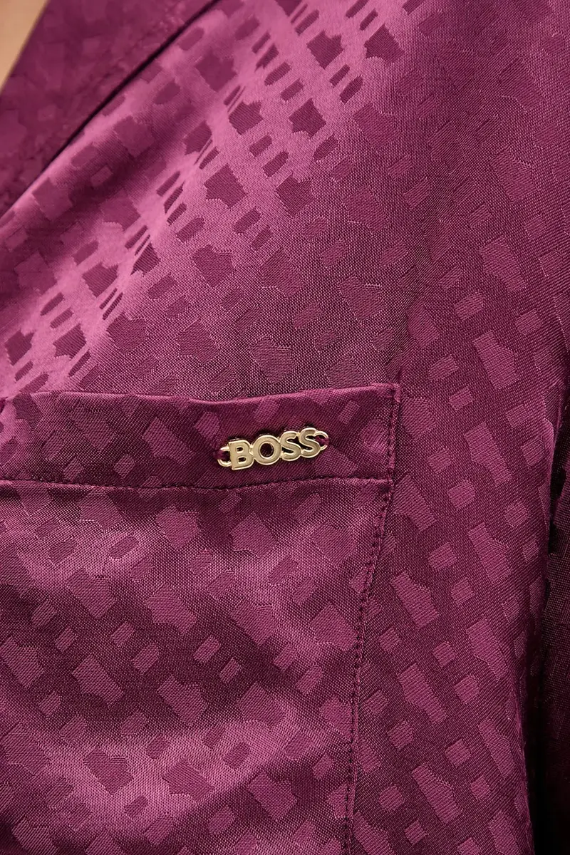 camicia da pigiama donna colore nero 50527255 Violetto miniatura 5