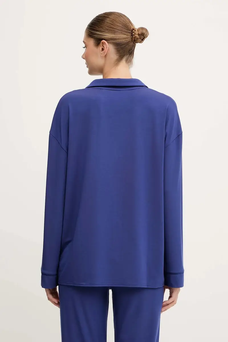 camicia da pigiama donna colore nero 50545588 Violetto miniatura 3