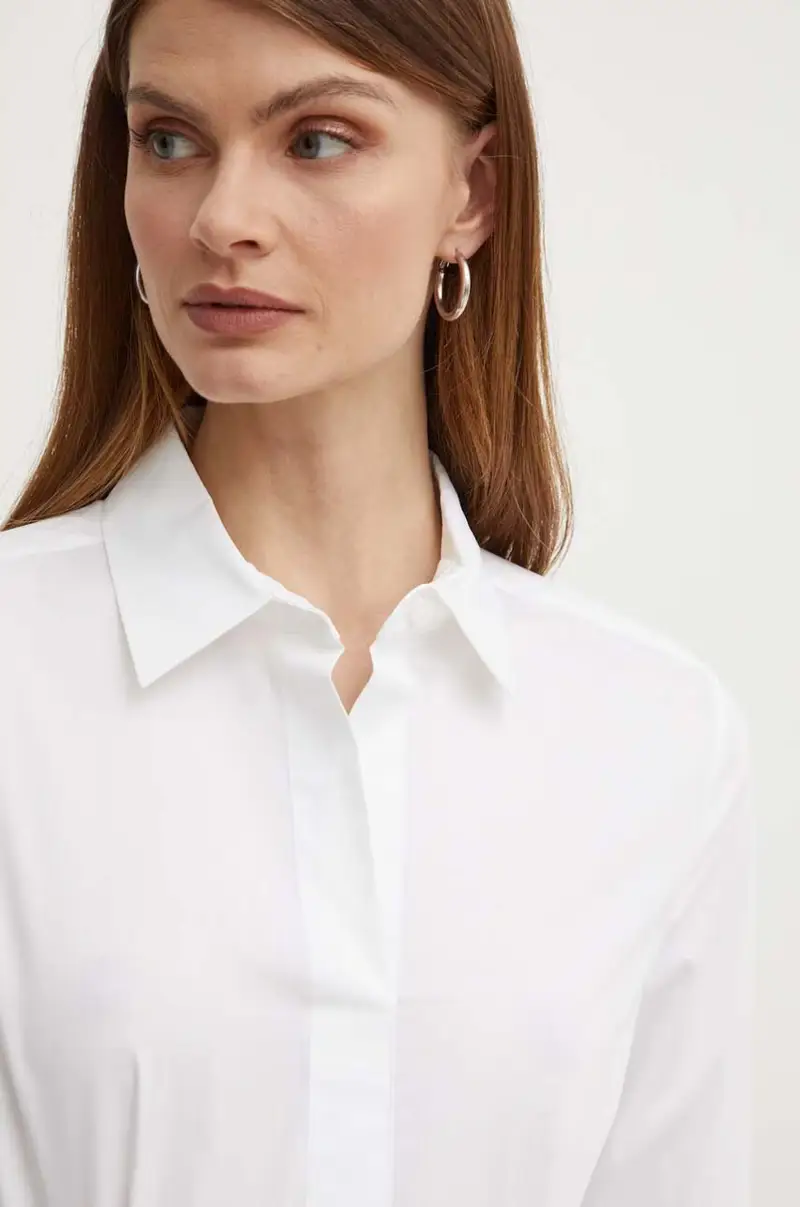 camicia donna colore bianco Beige miniatura 4