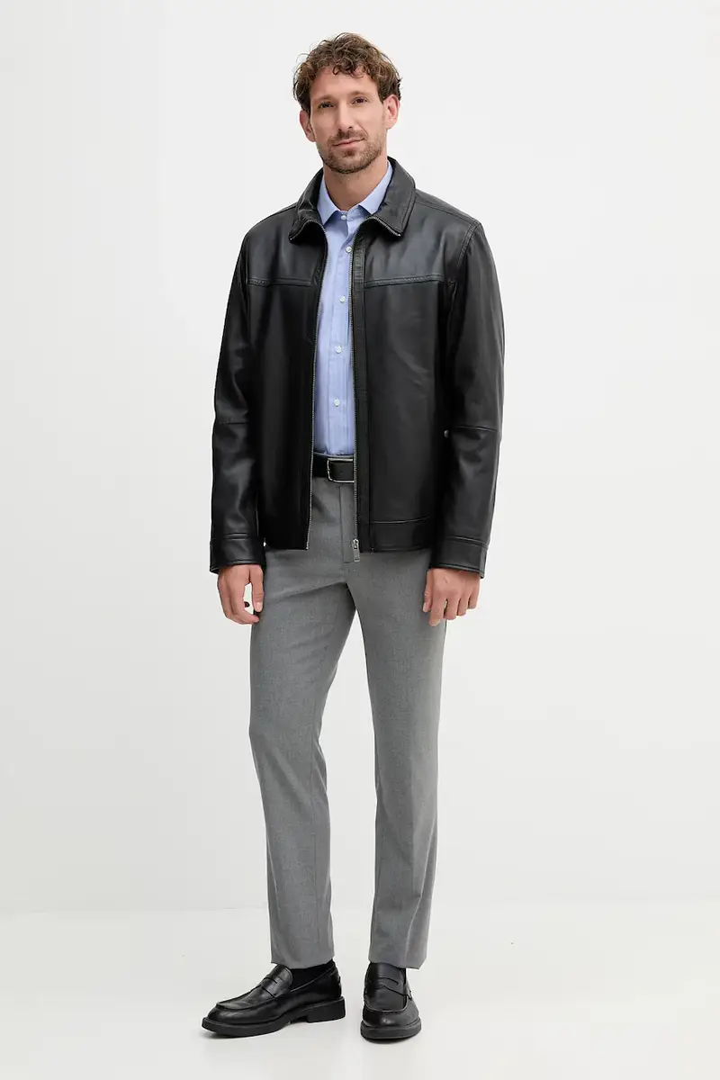 camicia in cotone BECKHAM X BOSS uomo colore blu navy 50554813 miniatura 2