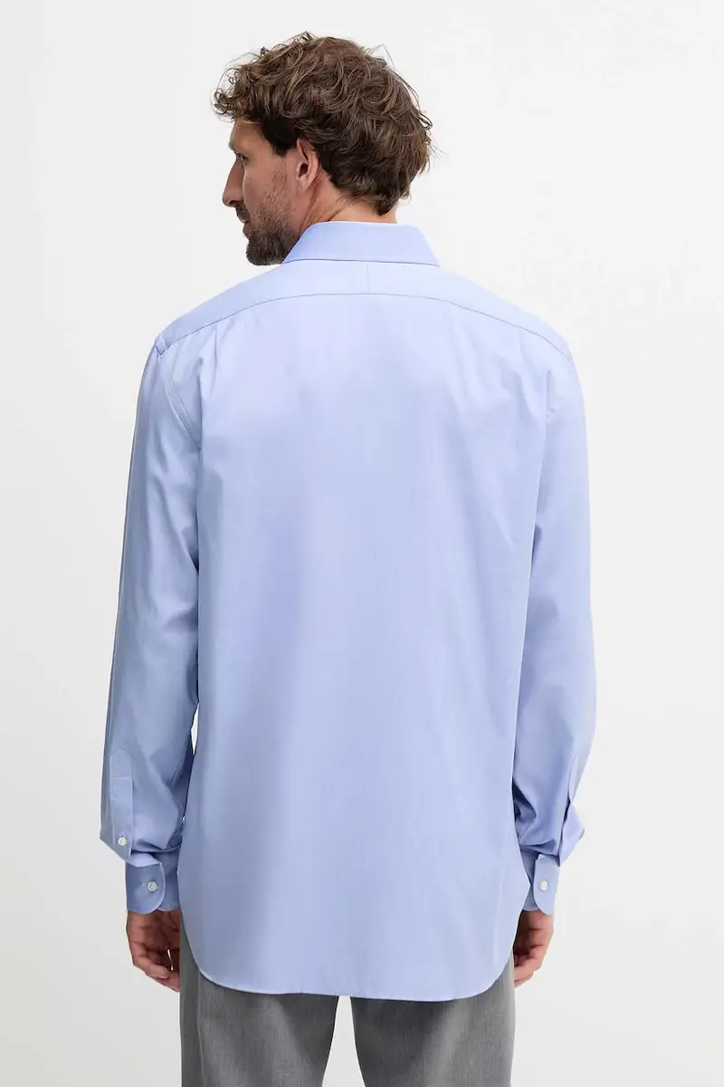 camicia in cotone BECKHAM X BOSS uomo colore blu navy 50554813 miniatura 3