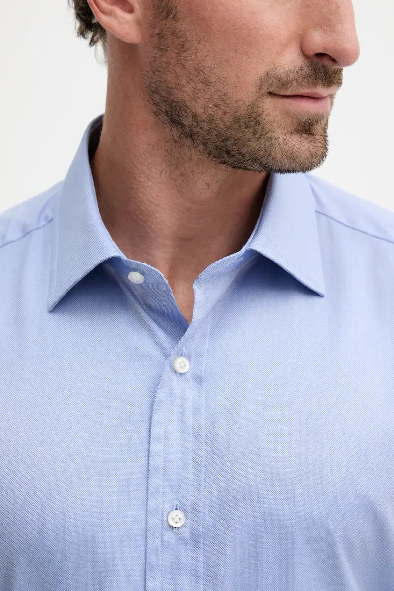 camicia in cotone BECKHAM X BOSS uomo colore blu navy 50554813 miniatura 5