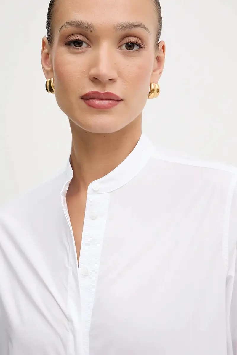 camicia in cotone donna colore bianco 50543684 miniatura 4