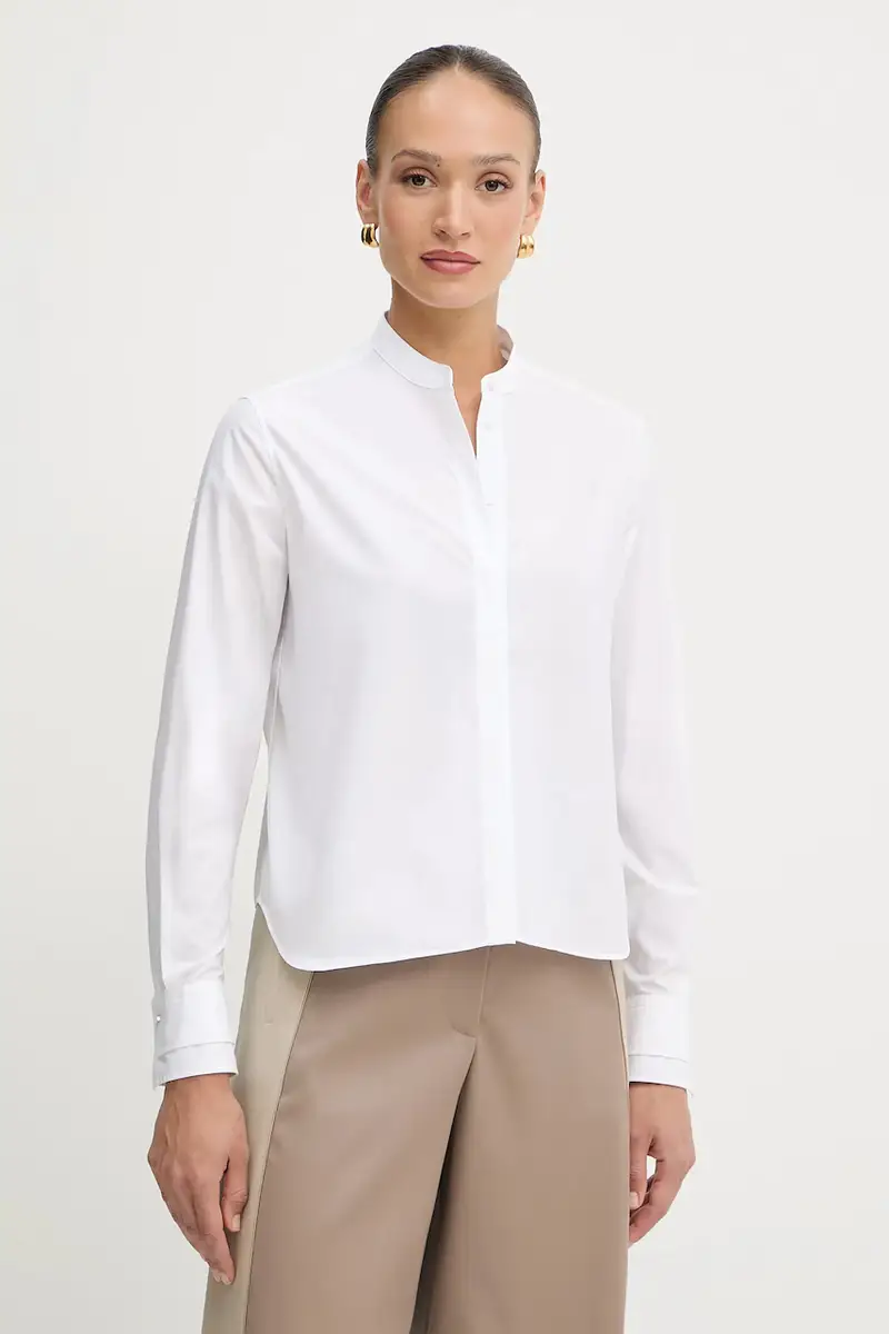 camicia in cotone donna colore bianco 50543684