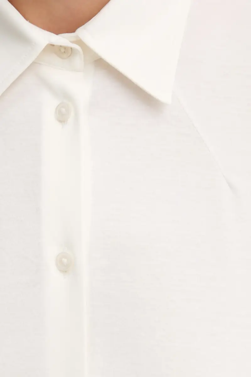 camicia in cotone donna colore bianco 50543691 Beige miniatura 5