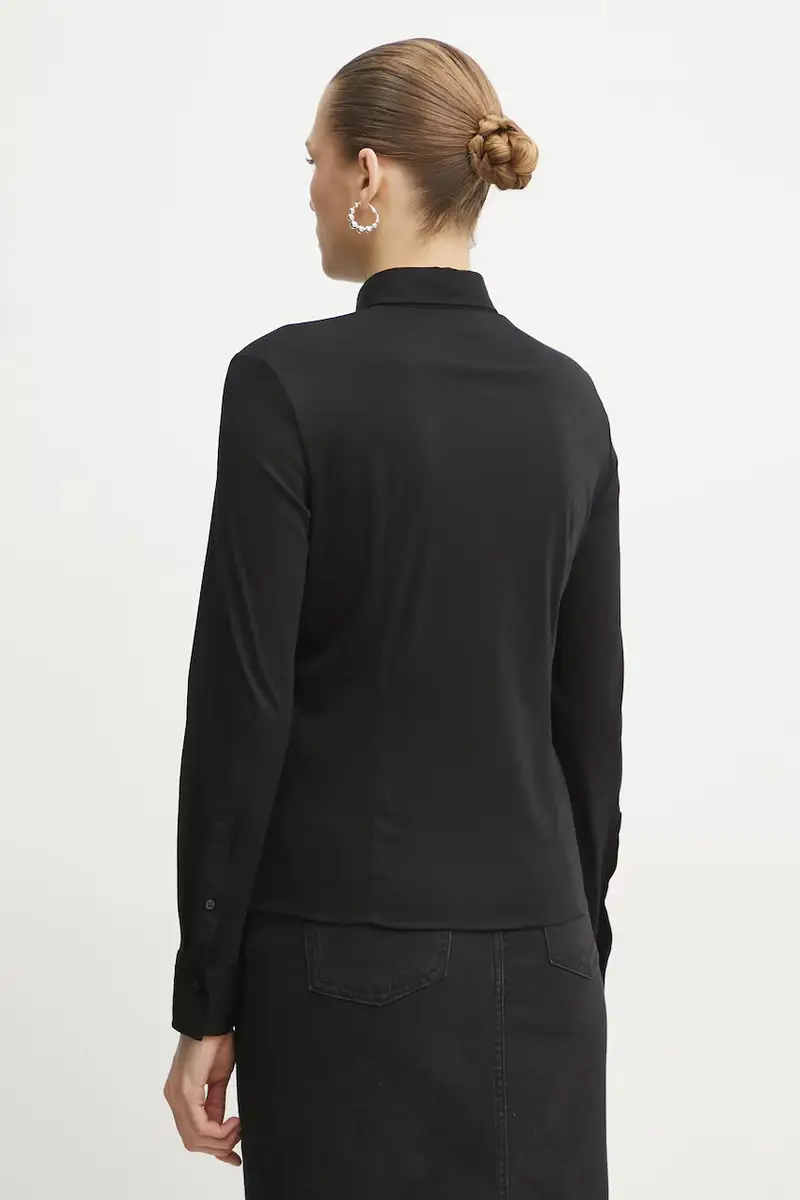 camicia in cotone donna colore nero 50531518 miniatura 3