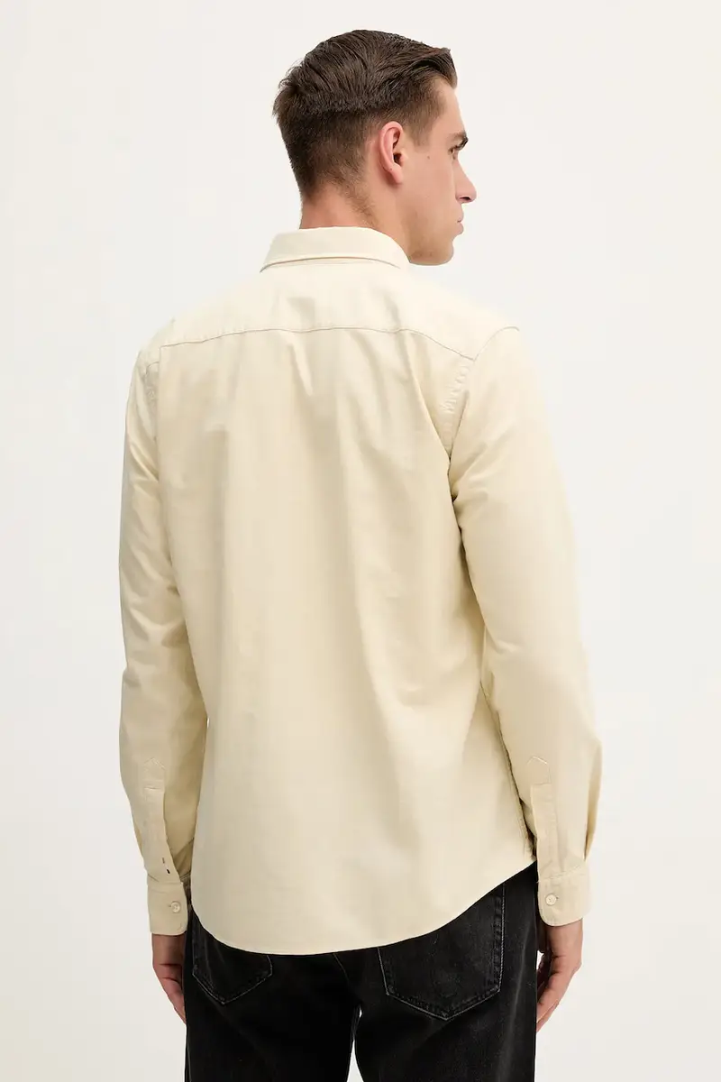 camicia in cotone uomo colore beige 50544917 miniatura 3