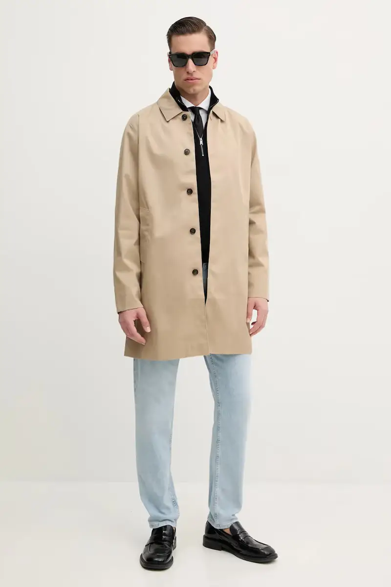 camicia in cotone uomo colore bianco 50527675 miniatura 2