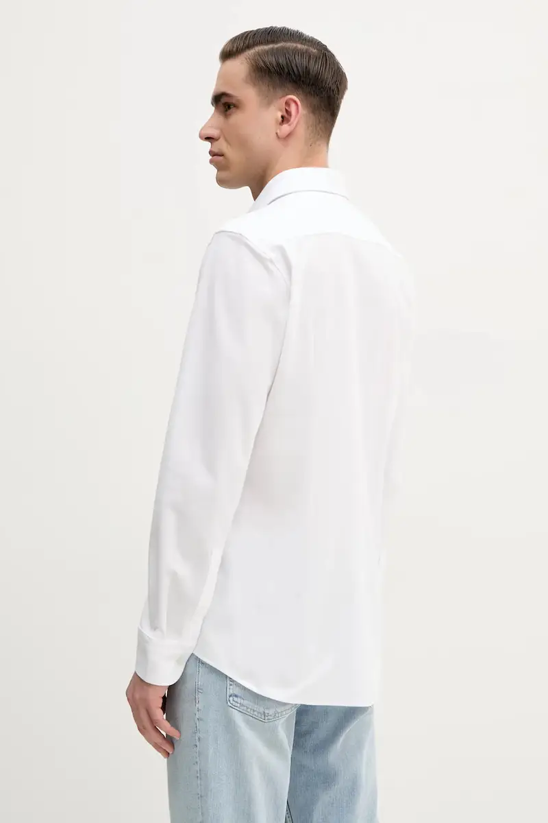 camicia in cotone uomo colore bianco 50527675 miniatura 3