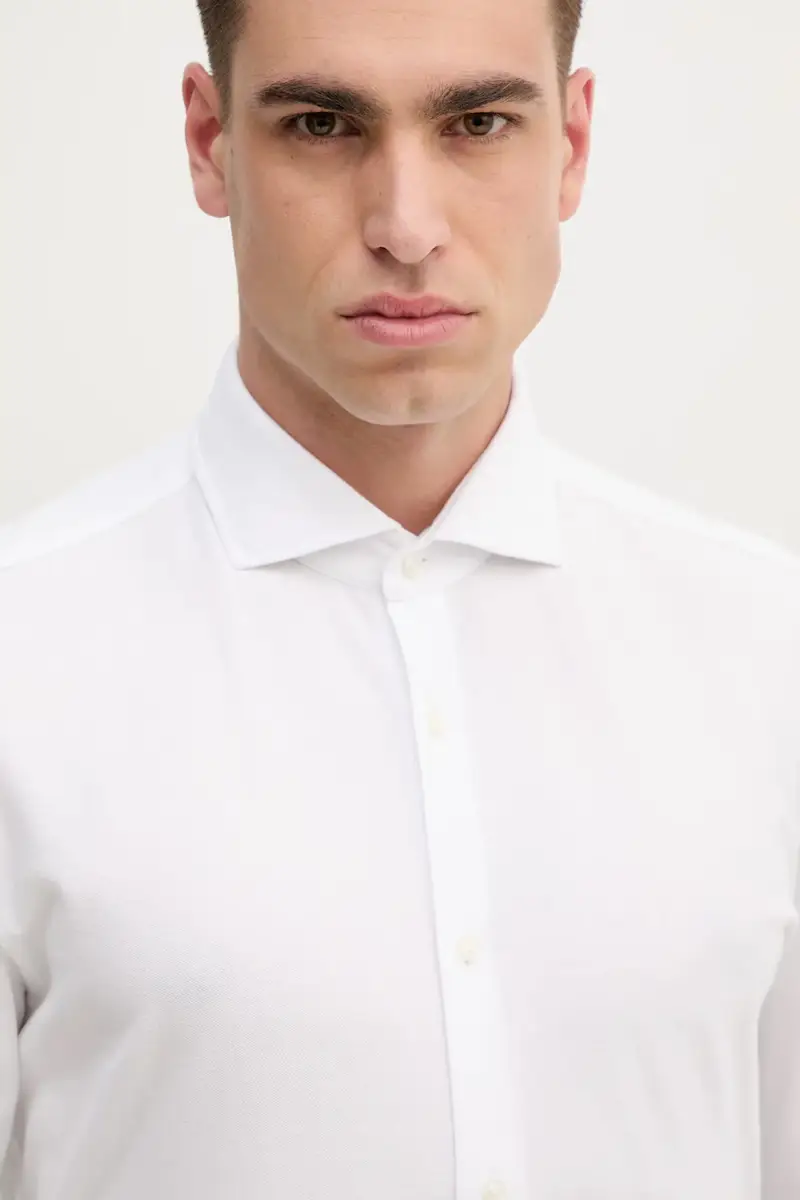 camicia in cotone uomo colore bianco 50527675 miniatura 5