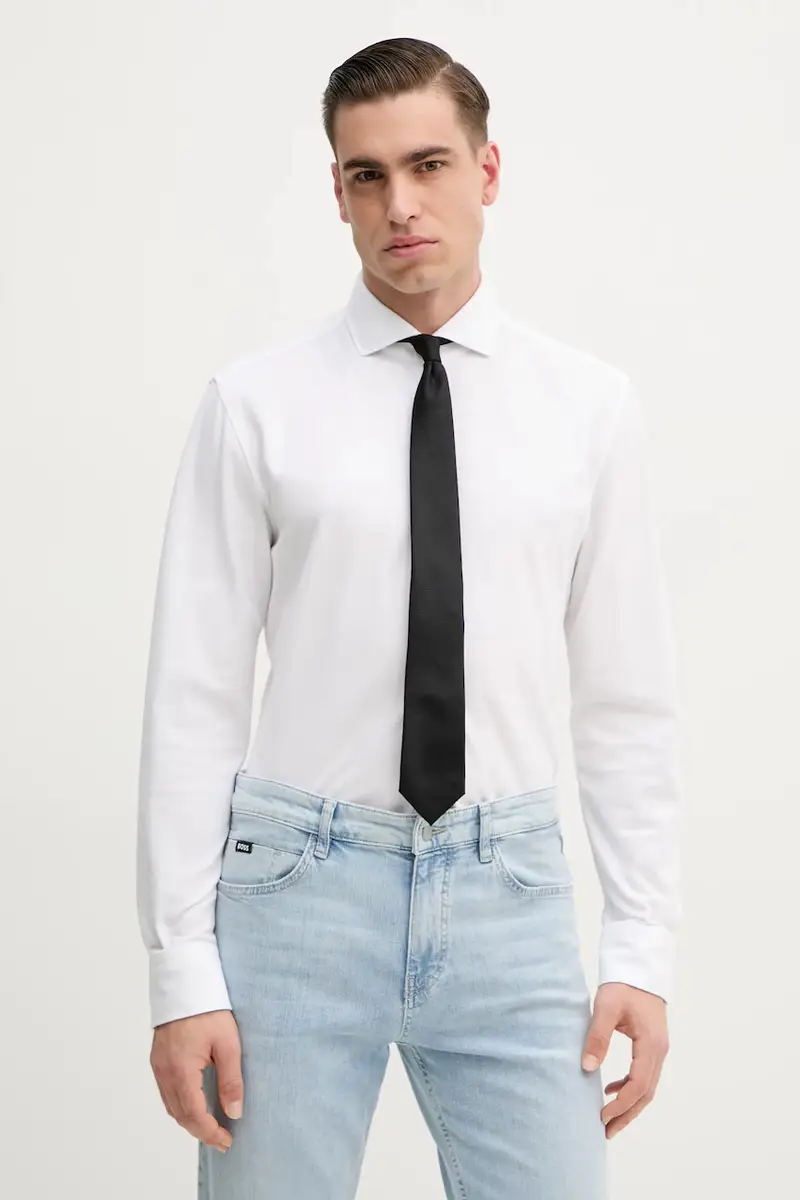 camicia in cotone uomo colore bianco 50527675