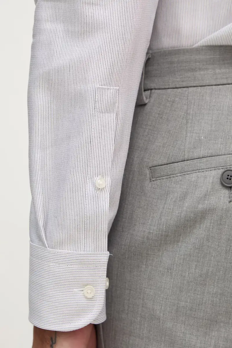 camicia in cotone uomo colore bianco 50533040 miniatura 2