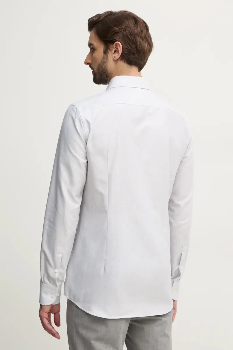 camicia in cotone uomo colore bianco 50533040 miniatura 4