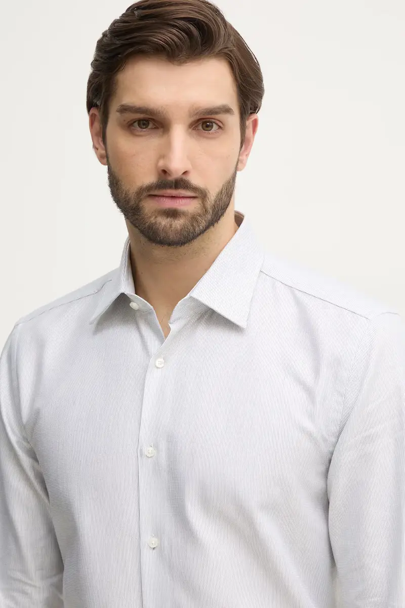 camicia in cotone uomo colore bianco 50533040 miniatura 5