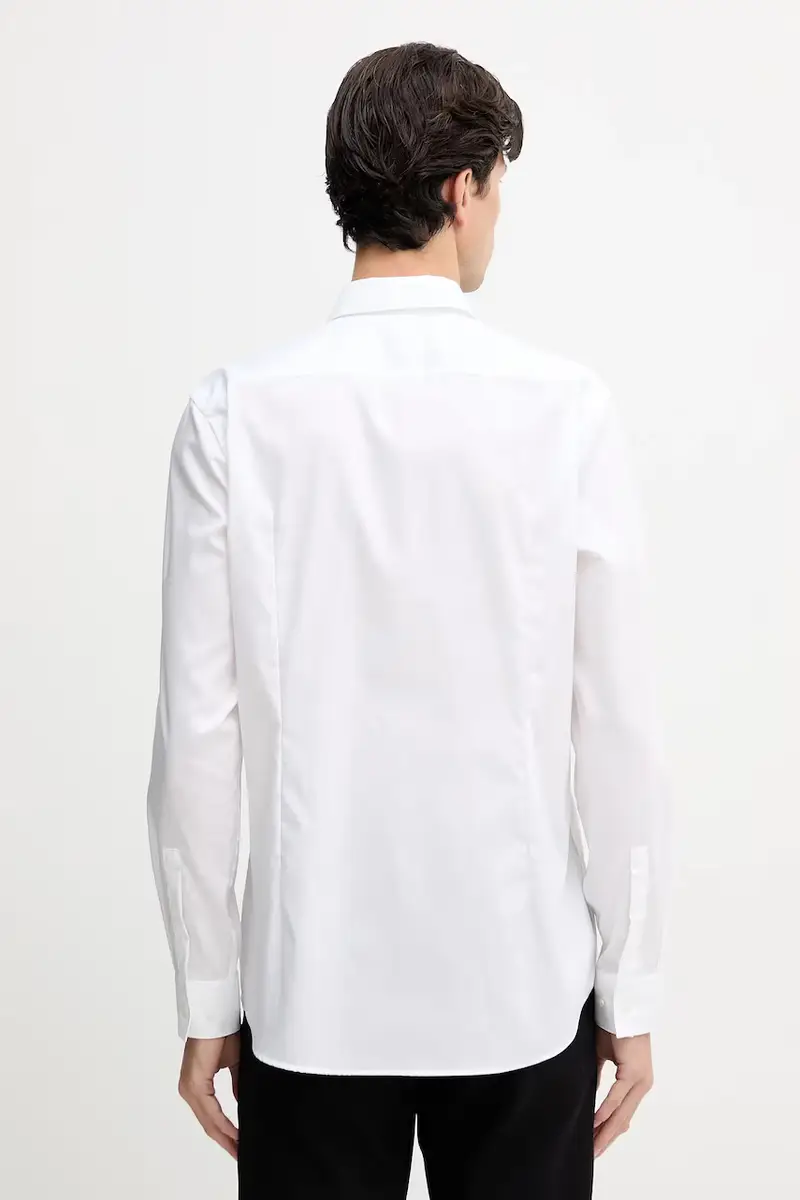 camicia in cotone uomo colore bianco 50545158 miniatura 3