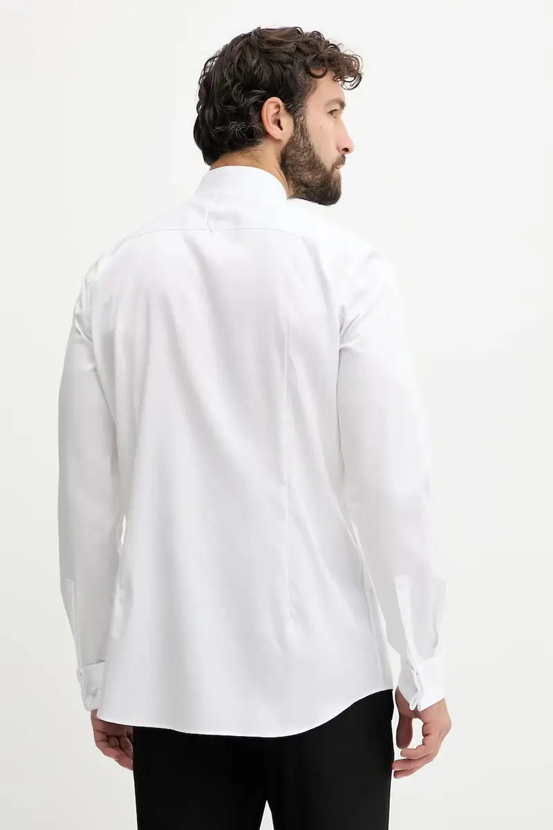 camicia in cotone uomo colore bianco 50550662 miniatura 3