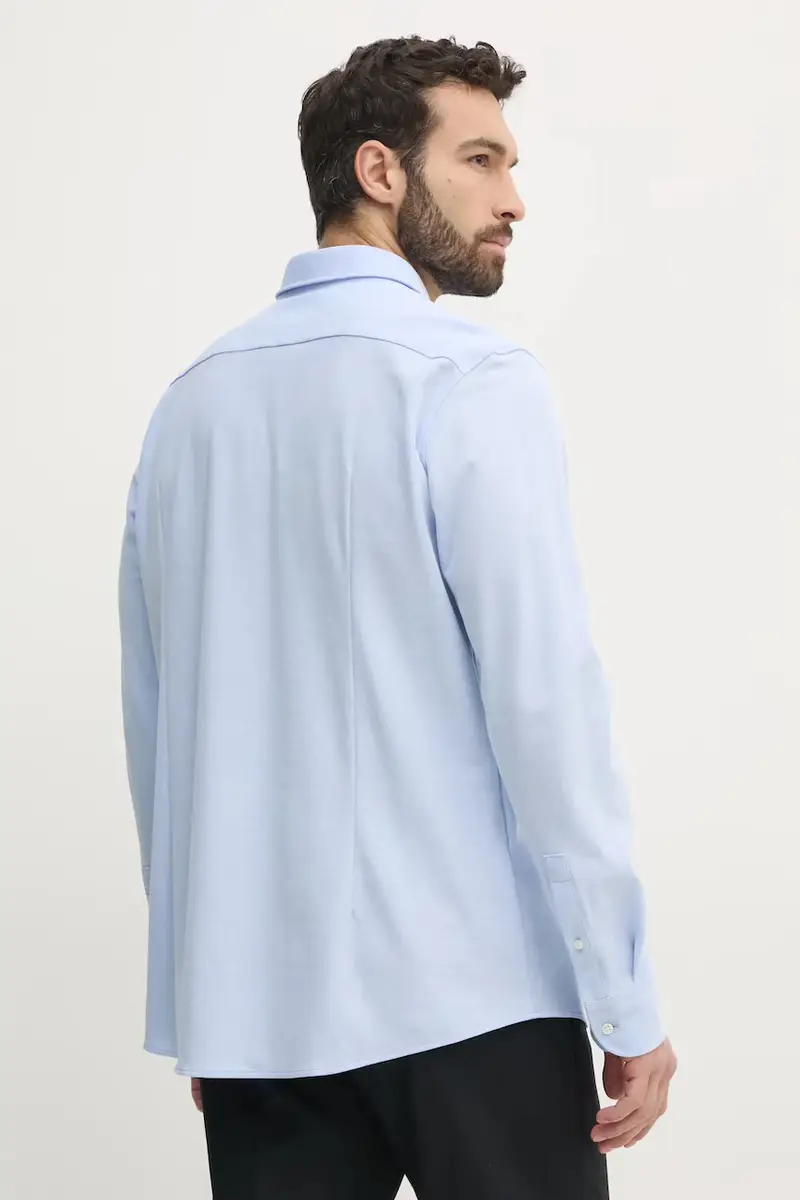 camicia in cotone uomo colore blu 50527675 miniatura 3