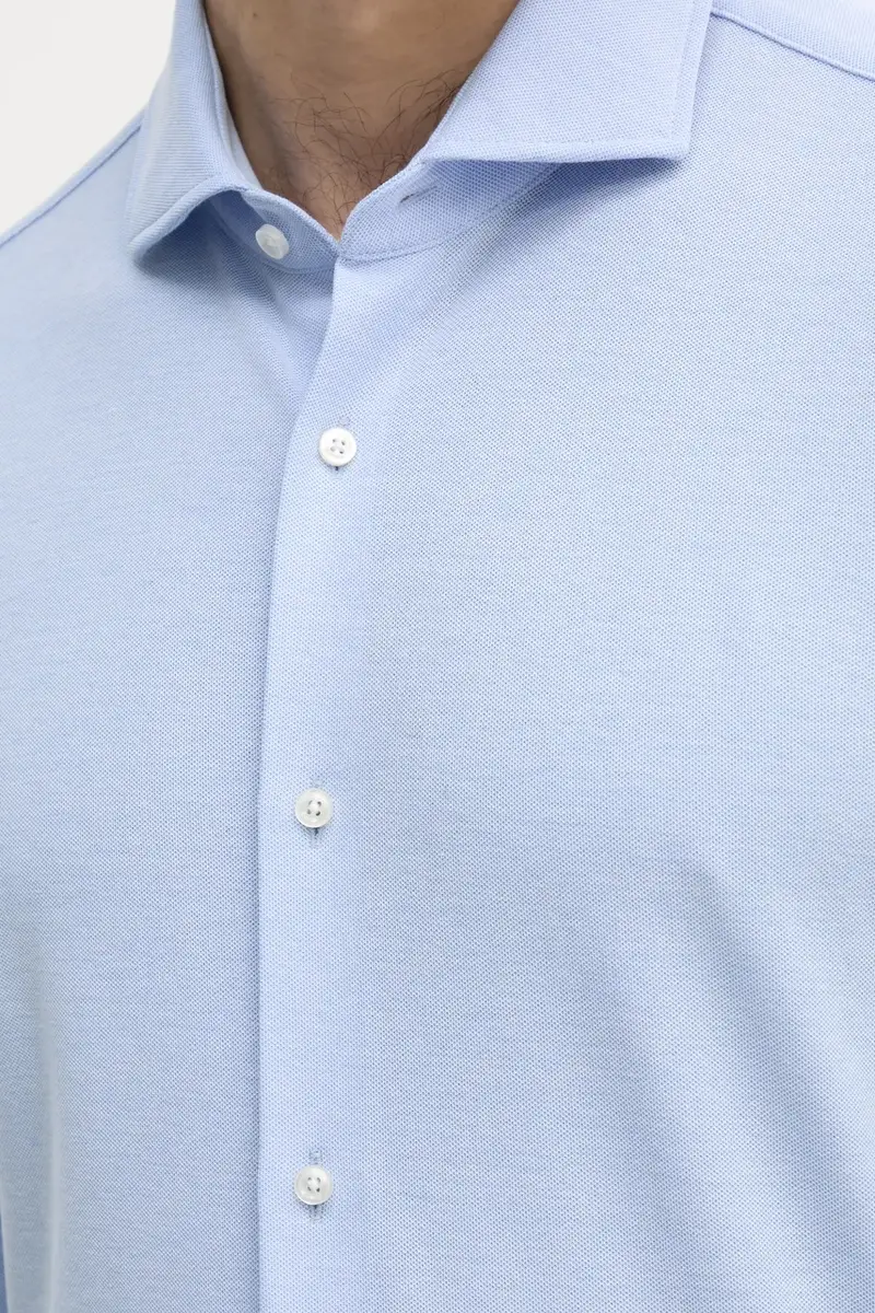 camicia in cotone uomo colore blu 50527675 miniatura 5