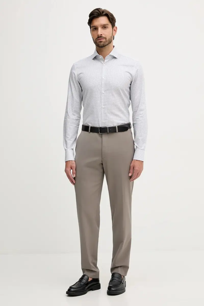 camicia in cotone uomo colore blu navy 50550643 miniatura 2