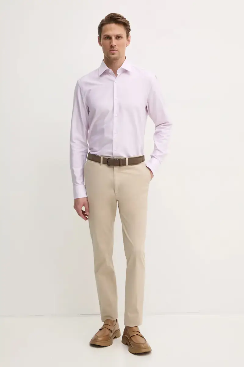 camicia in cotone uomo colore rosa 50533040 miniatura 3