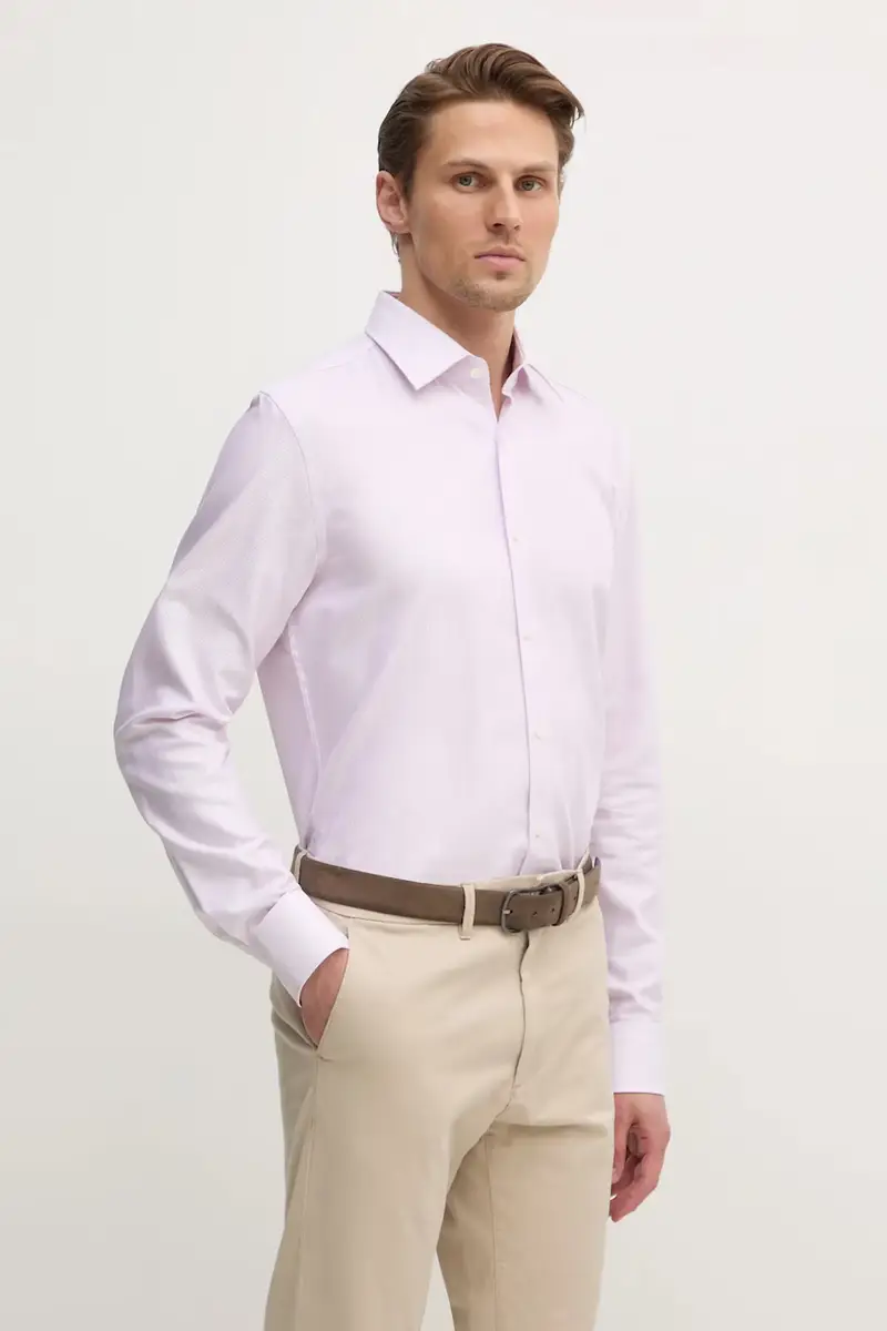 camicia in cotone uomo colore rosa 50533040