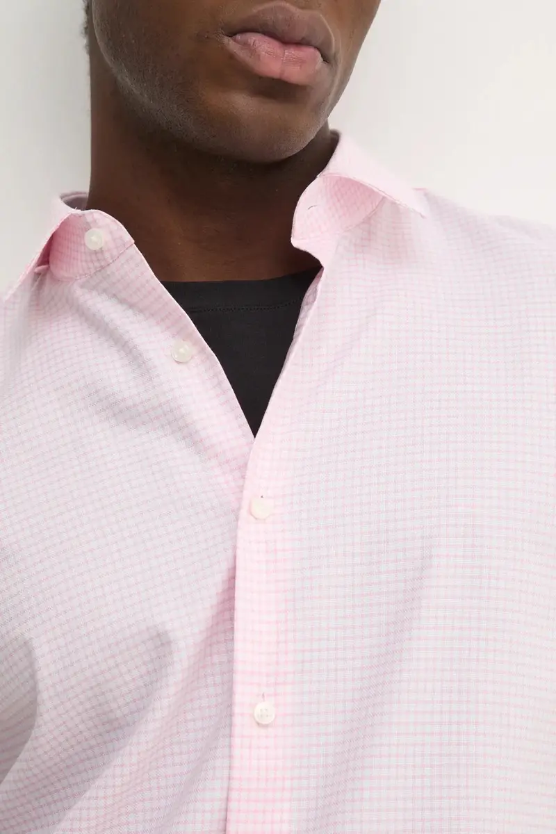 camicia in cotone uomo colore rosa 50533421 miniatura 5