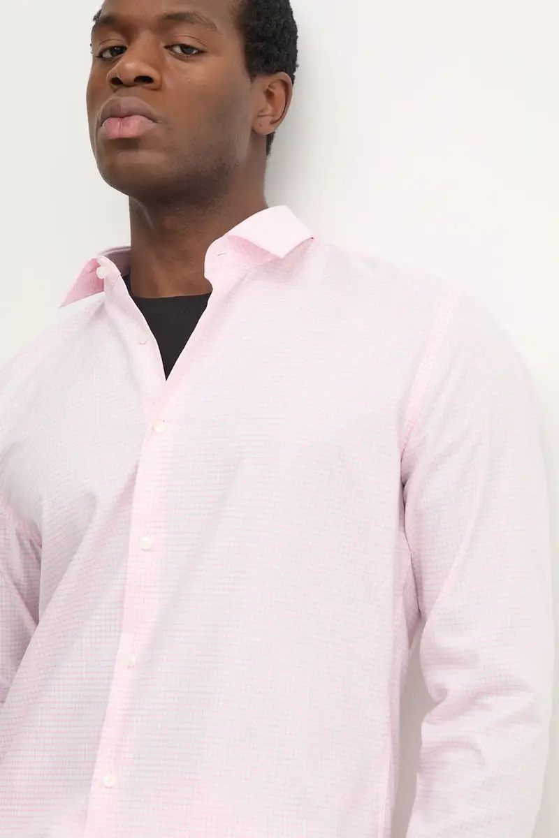 camicia in cotone uomo colore rosa 50533421