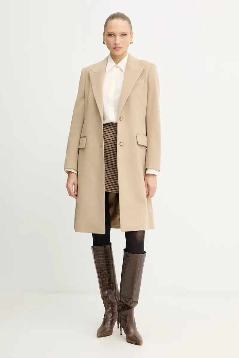 camicia in seta donna colore beige 50551961 miniatura 2