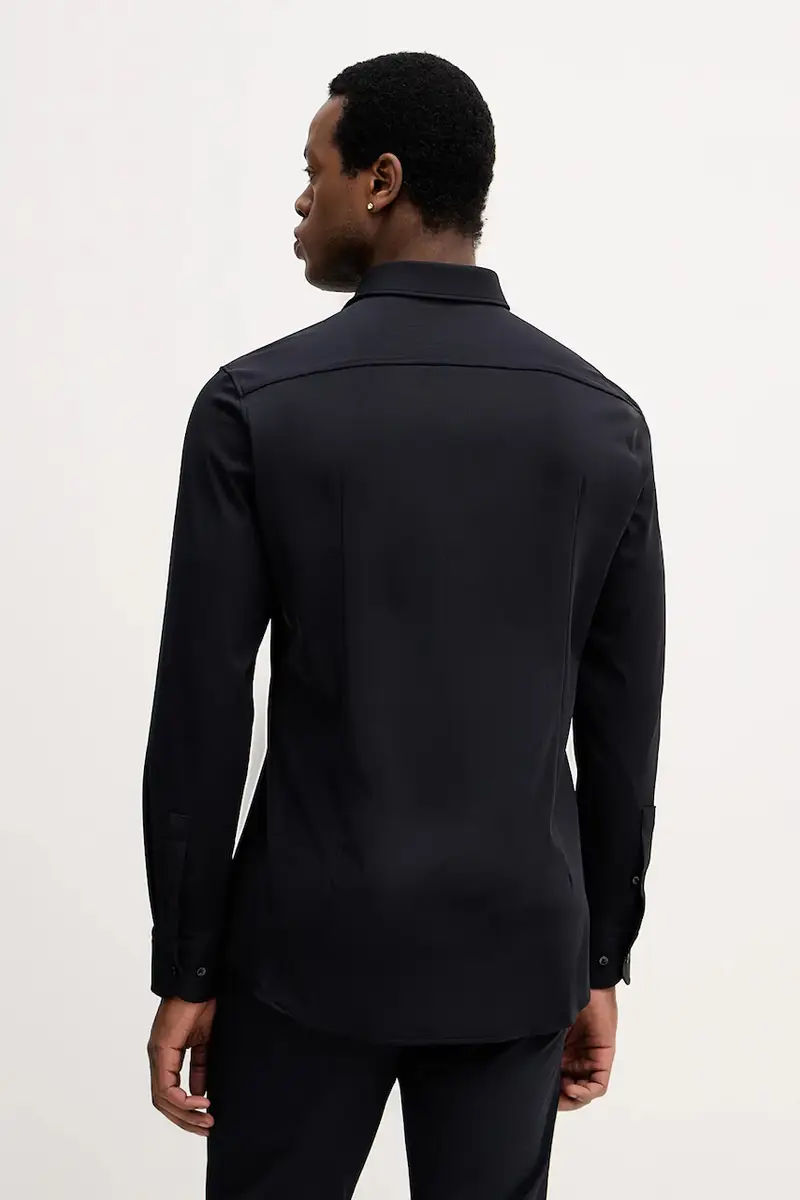 camicia P-HANK-kent-C1-222 uomo colore blu navy 50550068 miniatura 2