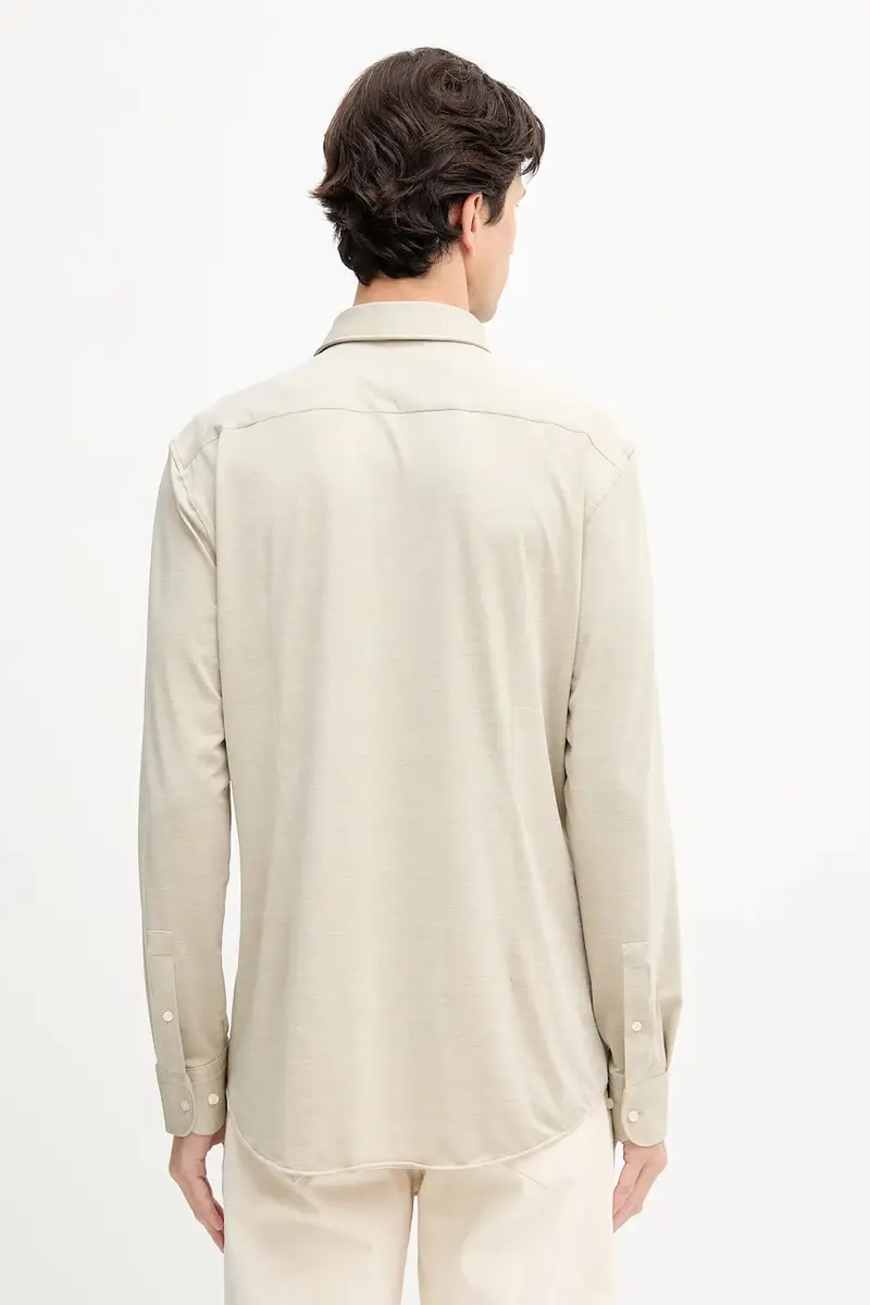 camicia uomo colore beige 50550563 miniatura 3