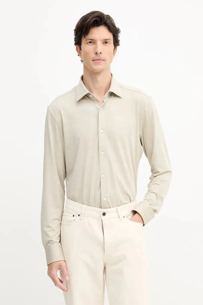 camicia uomo colore beige 50550563