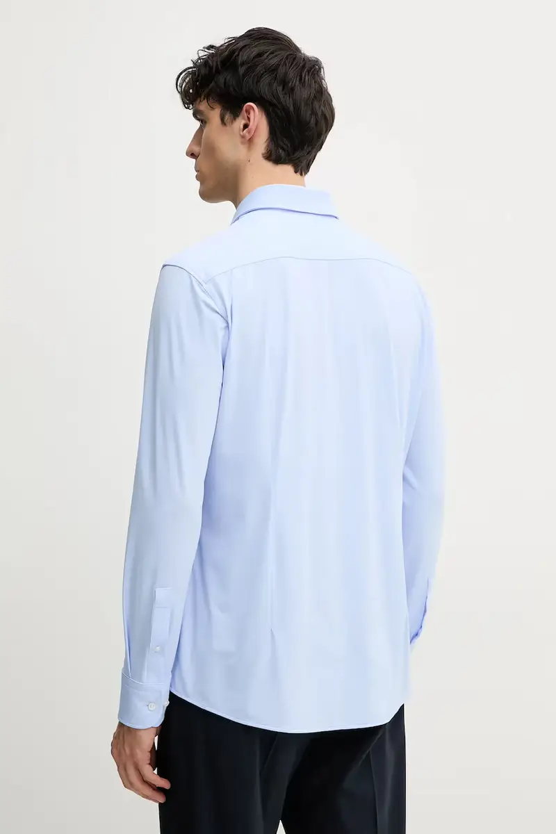 camicia uomo colore blu miniatura 3