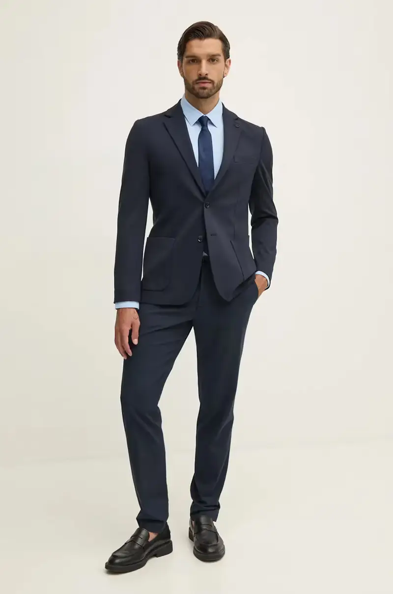 camicia uomo colore blu 50503554 miniatura 3