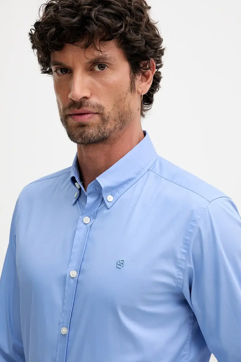 camicia uomo colore blu 50545234 miniatura 4