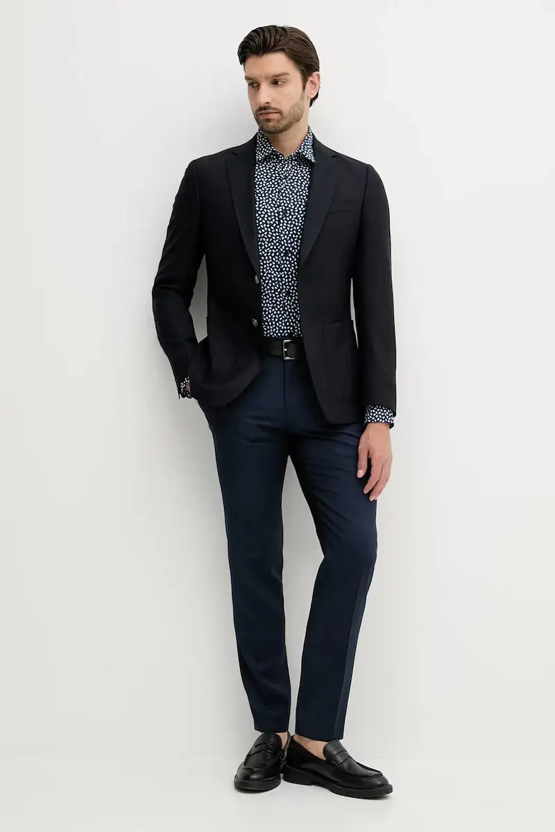 camicia uomo colore blu 50545251 miniatura 2