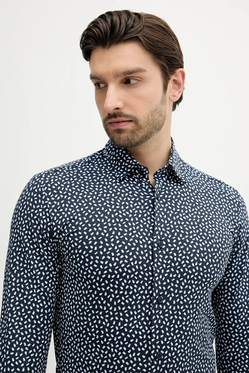 camicia uomo colore blu 50545251 miniatura 4