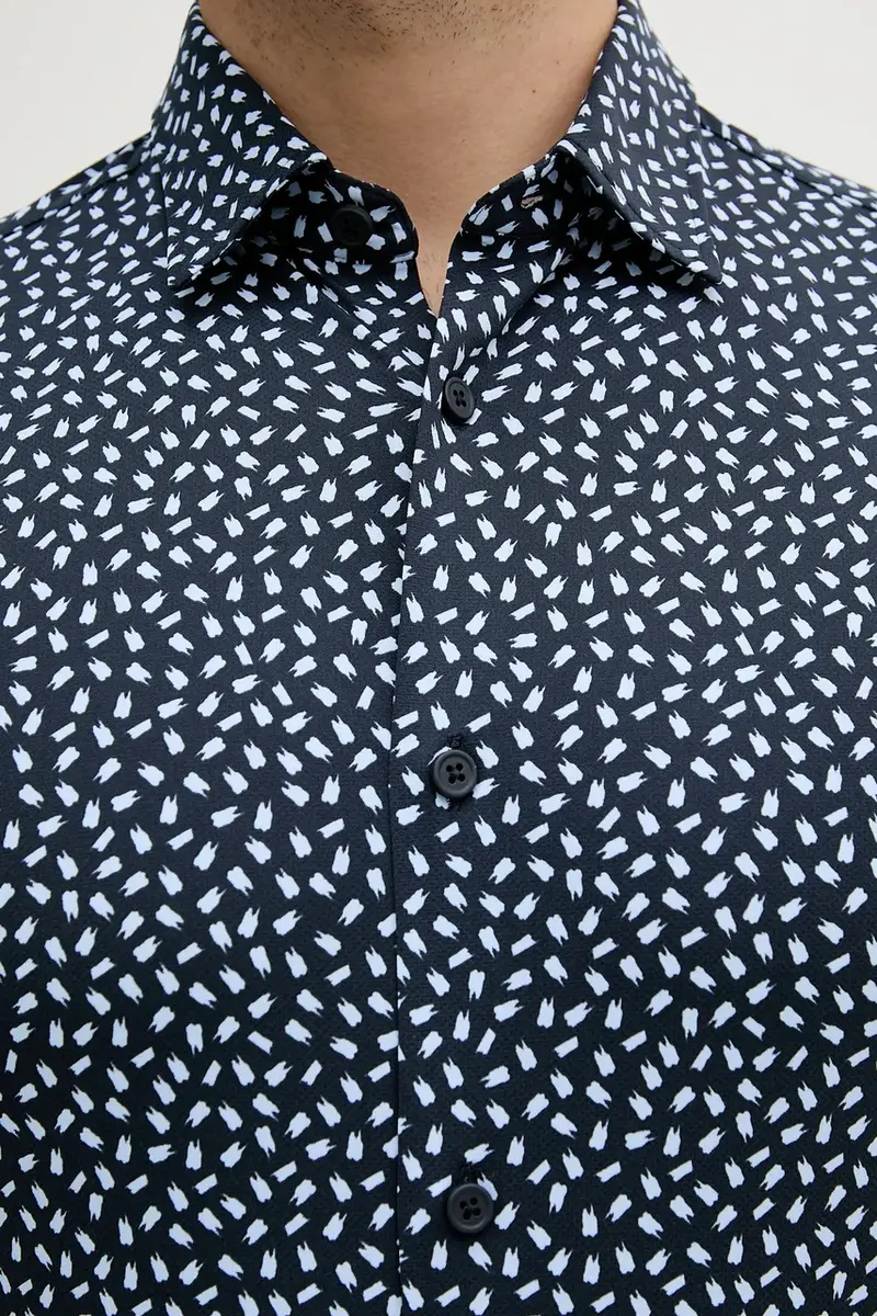 camicia uomo colore blu 50545251 miniatura 5