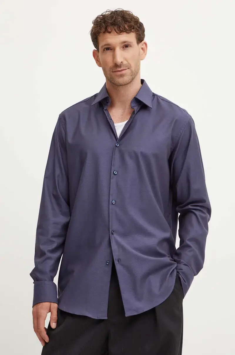 camicia uomo colore blu navy 50489830 Violetto